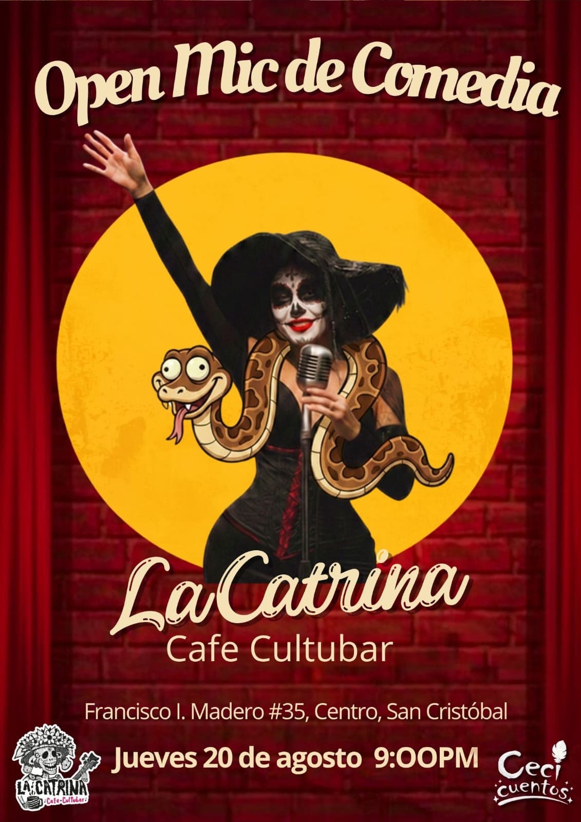 🎤 Open Mic de Comedia con Ceci Cuentos