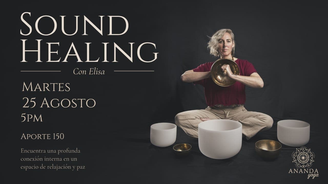 Material visual del evento Sound Healing Journey / Baño de Sonido.